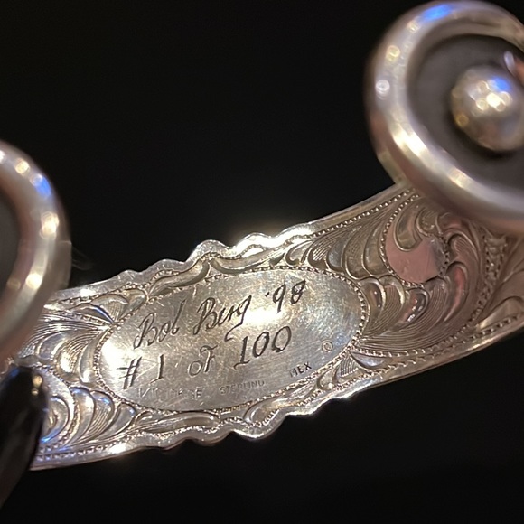 Sterling Rose Gold Ruby Cuff/Bracelet - Picture 11 of 12